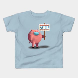 Voter Pig Kids T-Shirt